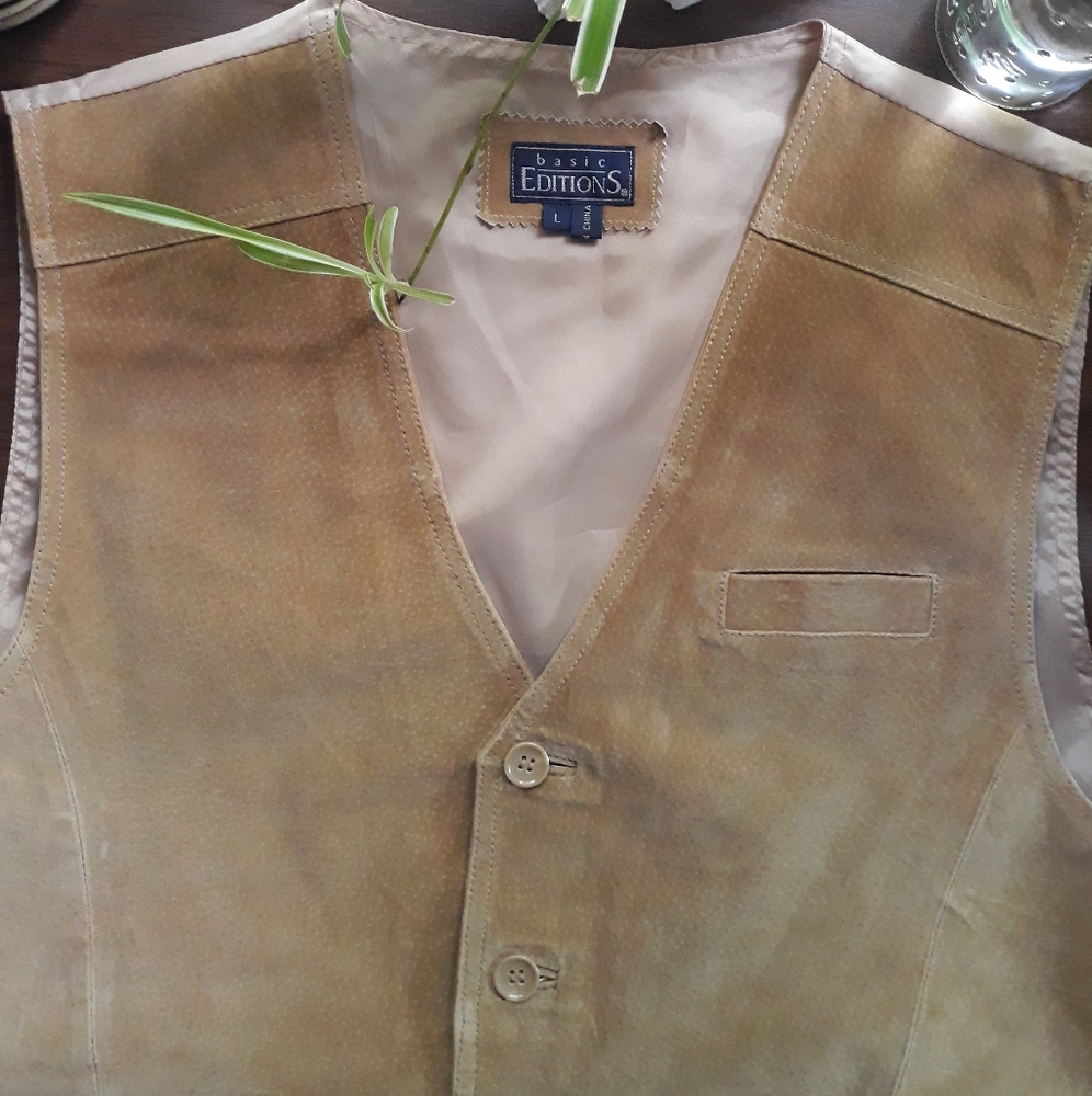 90s Basic Editions Leather Vest - image 7